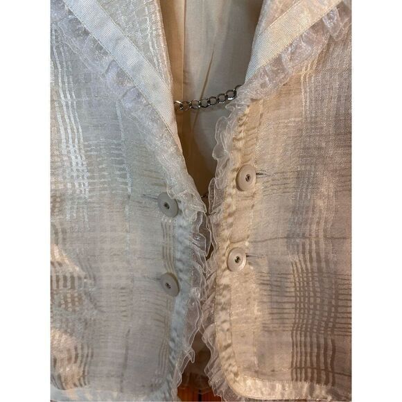 Spiegel pail yellow Button Up Coat Jacket Blazer Size 8 (4503) - Picture 4 of 6